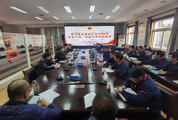 公司召開會議傳達(dá)集團(tuán)公司黨建工作、紀(jì)檢工作會議精神